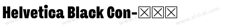 Helvetica Black Con字体转换
